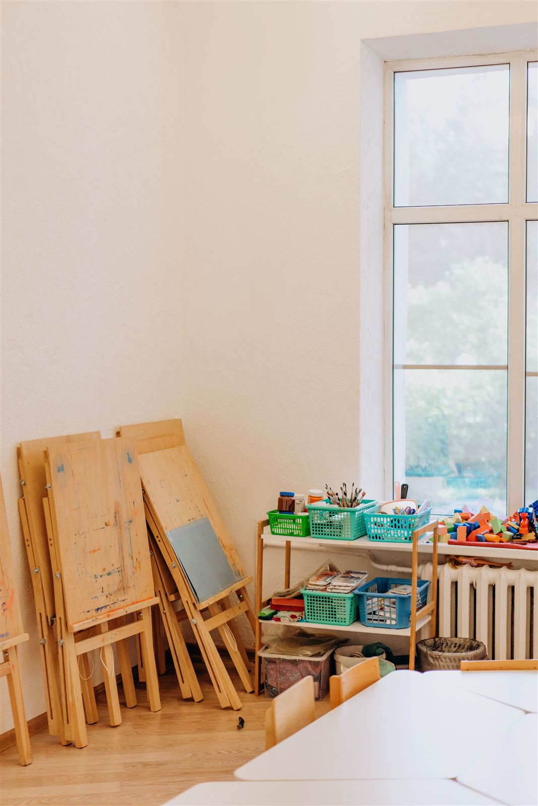 Child working with Montessori materials